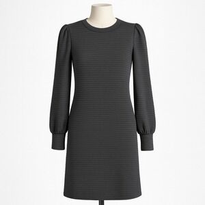 Truth‎ by Republic Black Knit Dress S Long Sleeve Puff Grunge Whimsigoth NEW